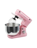 NNEDSZ 1200W Mix Master 5L Kitchen Stand (Pink) w/ Bowl/ Whisk/ Beater