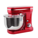 NNEDSZ 1200W Mix Master 5L Kitchen Stand (Red) w/ Bowl/ Whisk/ Beater