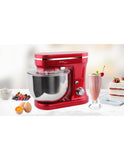 NNEDSZ 1200W Mix Master 5L Kitchen Stand (Red) w/ Bowl/ Whisk/ Beater
