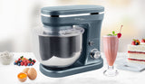 NNEDSZ 1200W Mix Master 5L Kitchen Stand (Dark Blue) w/ Whisk & Beater