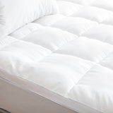 NNEDSZ Hypoallergenic, Antibacterial w/ 100% Microfiber filling Mattress Topper - KING