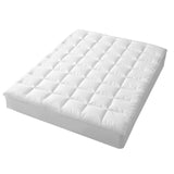 NNEDSZ Hypoallergenic, Antibacterial w/ 100% Microfiber filling Mattress Topper - QUEEN