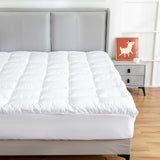 NNEDSZ Hypoallergenic, Antibacterial w/ 100% Microfiber filling Mattress Topper - QUEEN