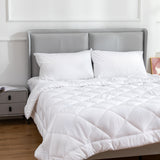 NNEDSZ 100 Percent Cotton Pillow Cover with 800g Poly Fill,  Hypoallergenic, Antibacterial, and Cooling Technology  2 PK