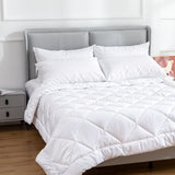 NNEDSZ 100 Percent Cotton Pillow Cover with 800g Poly Fill,  Hypoallergenic, Antibacterial, and Cooling Technology  4 PK