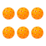 NNEDSZ Precision Aerodynamic 40cm Hole Design Pickleball Ball - 6 pack