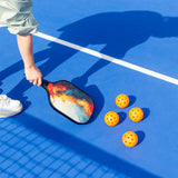 NNEDSZ Pickleball Set with 4 Paddles, 6 Balls, Net, and Carry Bag