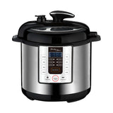 NNEDSZ 6L Electric Slow & Pressure Cooker (Silver) 8 Programs, 1000W