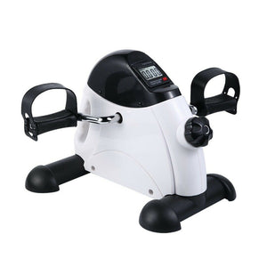 NNEDSZ Portable Pedal Exerciser w/ LCD Monitor Tracking (Black & White)