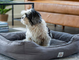 NNEDSZ Easy to Clean Electric Heated Rabbit Faux Fur Covering Pet Bed - Small