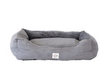 NNEDSZ Easy to Clean Electric Heated Rabbit Faux Fur Covering Pet Bed - Small