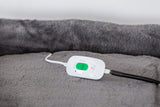 NNEDSZ Easy to Clean Electric Heated Rabbit Faux Fur Covering Pet Bed - Medium