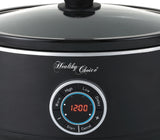 NNEDSZ 6.5L Digital Slow Cooker w/ Ceramic Pot, 300W, LED, 3 Programs