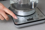 NNEDSZ 1.2L Digital Glass Kettle w/ Electric Tea Pot & Infuser 800W