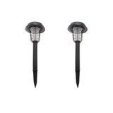 NNEDSZ Lenoxx Wireless Solar-Powered Mosquito Killer Lamp (2-Piece, Black)