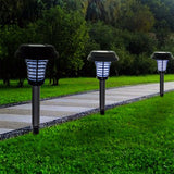 NNEDSZ Lenoxx Wireless Solar-Powered Mosquito Killer Lamp (4-Piece, Black)