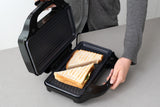 NNEDSZ Sandwich Press w/ 3 Interchangeable Plates Incl Toasties & Waffles