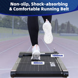 NNEDSZ 1.5 HP Electric Walking Pad Treadmill with Remote Control and Display Screen