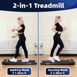 NNEDSZ 1.5 HP Electric Walking Pad Treadmill with Remote Control and Display Screen