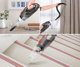 NNEDSZ 450W Lightweight Stick Vacuum Cleaner with HEPA Filter in Grey Bagless Design