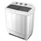 NNEDSZ Portable Twin Tub Washing Machine with Rinse and Self-drain Function