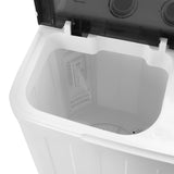 NNEDSZ Portable Twin Tub Washing Machine with Rinse and Self-drain Function