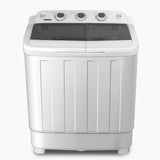 NNEDSZ Portable Twin Tub Washing Machine with Rinse and Self-drain Function