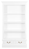 NNEDSZ Tasmania 2 Drawer Bookcase (White)