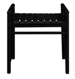 NNEDSZ Elliot Single Seater Bench with Genuine Leather (Black)