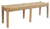 NNEDSZ Kelly Loom Oak Bench (Natural)
