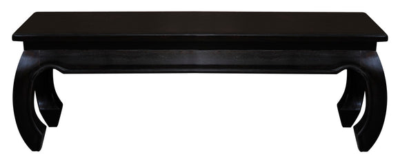 NNEDSZ Dynasty Solid Mahogany Timber Opium Leg Bench 128 x 35 (Chocolate)