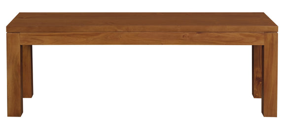 NNEDSZ Tilda Solid Mahogany Timber Bench (Light Pecan)