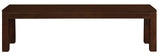 NNEDSZ Tilda Solid Mahogany Timber Bench (Mahogany)