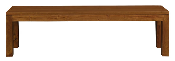 NNEDSZ Large Tilda Solid Mahogany Bench (Light Pecan)