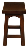NNEDSZ Tokyo Solid Mahogan Timber Footstool (Mahogany)