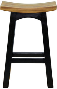 NNEDSZ Tokyo Timber Kitchen Counter Stool (Black Caramel)