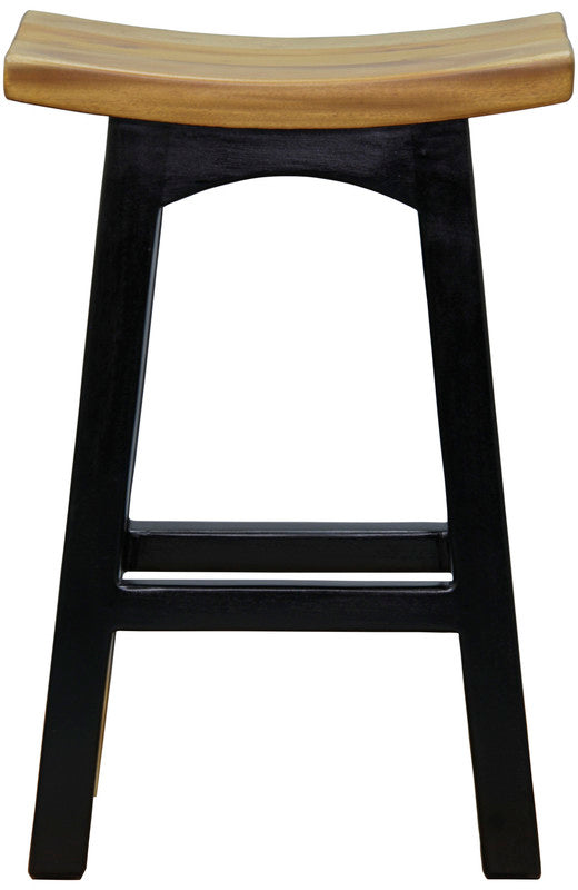 NNEDSZ Tokyo Timber Kitchen Counter Stool (Black Caramel)