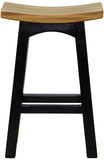 NNEDSZ Tokyo Timber Kitchen Counter Stool (Black Caramel)