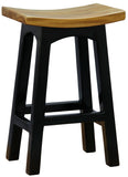 NNEDSZ Tokyo Timber Kitchen Counter Stool (Black Caramel)