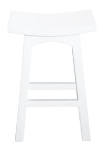 NNEDSZ Tokyo Timber Kitchen Counter Stool (White)