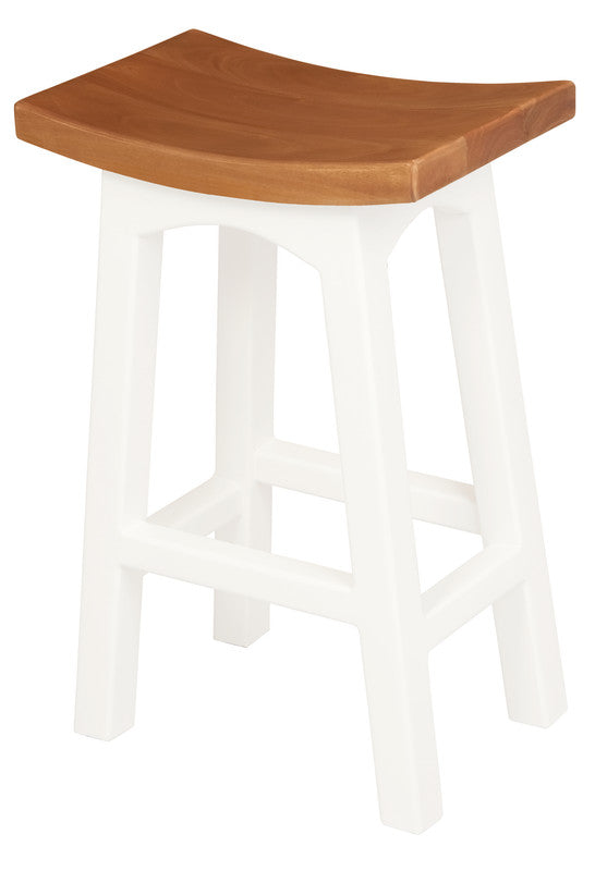 NNEDSZ Tokyo Timber Kitchen Counter Stool (White Caramel)