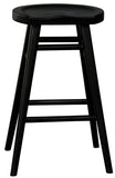NNEDSZ Scandinavian Timber Kitchen Counter Stool (Black)