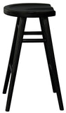 NNEDSZ Scandinavian Timber Kitchen Counter Stool (Black)