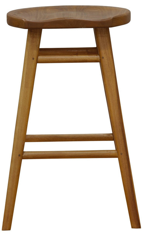 NNEDSZ Scandinavian Timber Kitchen Counter Stool (Caramel)
