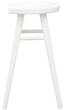 NNEDSZ Scandinavian Timber Kitchen Counter Stool (White)