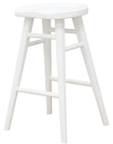 NNEDSZ Scandinavian Timber Kitchen Counter Stool (White)