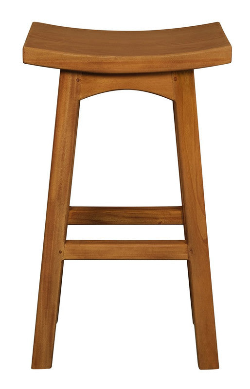 NNEDSZ Tokyo Solid Mahogany Timber Barstool (Light Pecan)