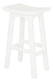 NNEDSZ Tokyo Solid Mahogany Timber Barstool (White)