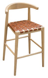 NNEDSZ Elliot Genuine Leather Barstool - Set of 2 (Natural)