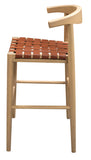 NNEDSZ Elliot Genuine Leather Barstool - Set of 2 (Natural)
